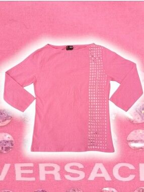 (EUC) Vintage VERSACE SPORT® Women's 3/4 Sleeve Knit Top- Size XL